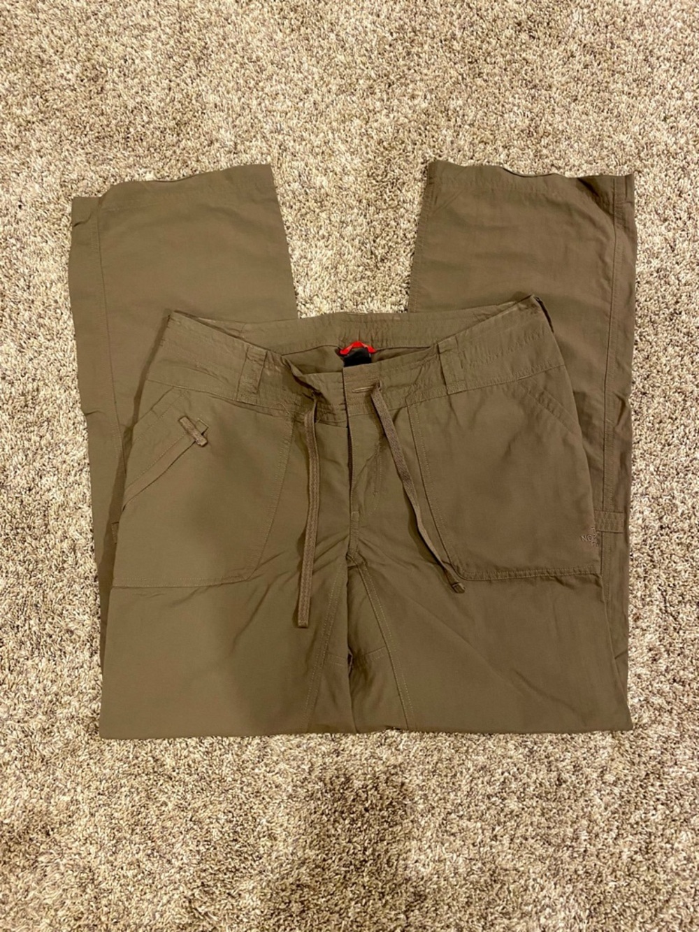 North Face Olive Drawstring Cargo Pants
